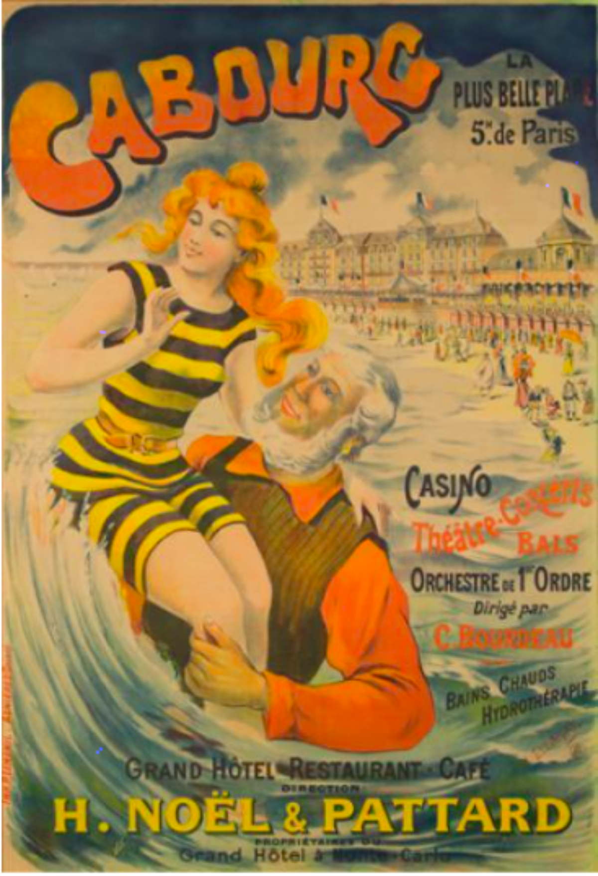 Edouard Elzingre: Cabourg (hacia 1902). Imagen: Poster House.