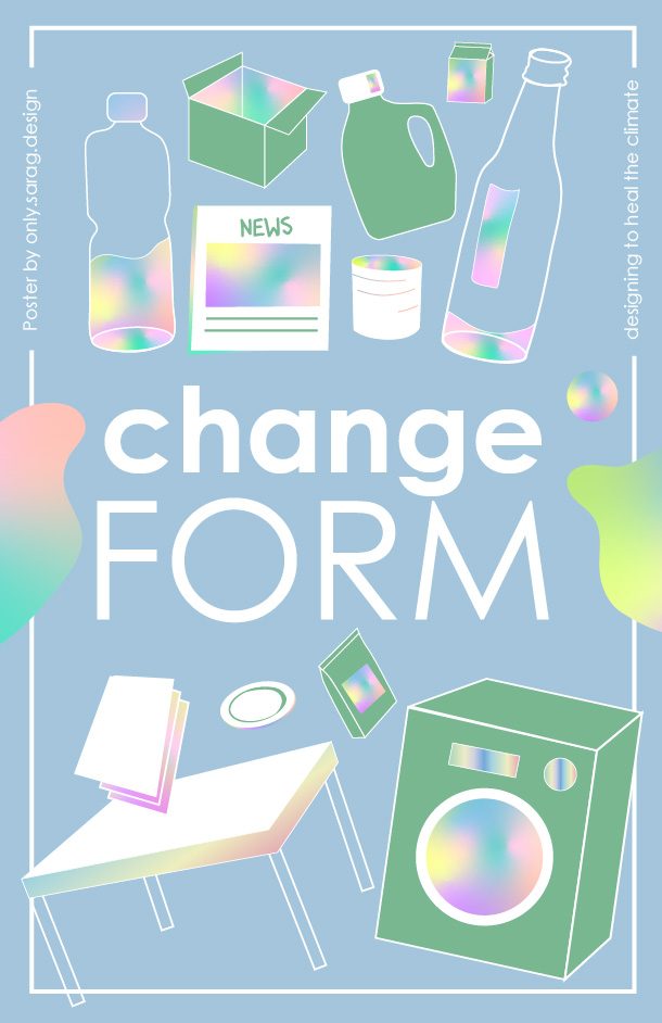Illustrational poster titled