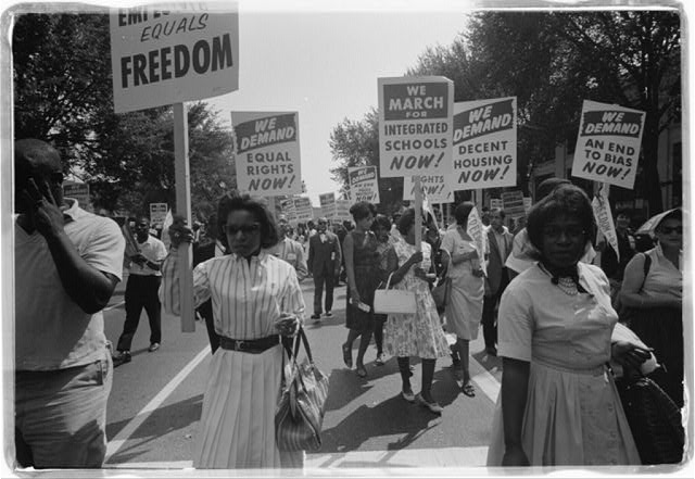 Civil Rights supporters at the March on Washington. Photo credit: Warren K. Leffler/Library of Congress, Washington, D.C.