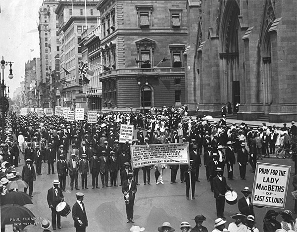 The Negro Silent Parade, Fifth Avenue, New York City. Photo credit: Paul Thompson