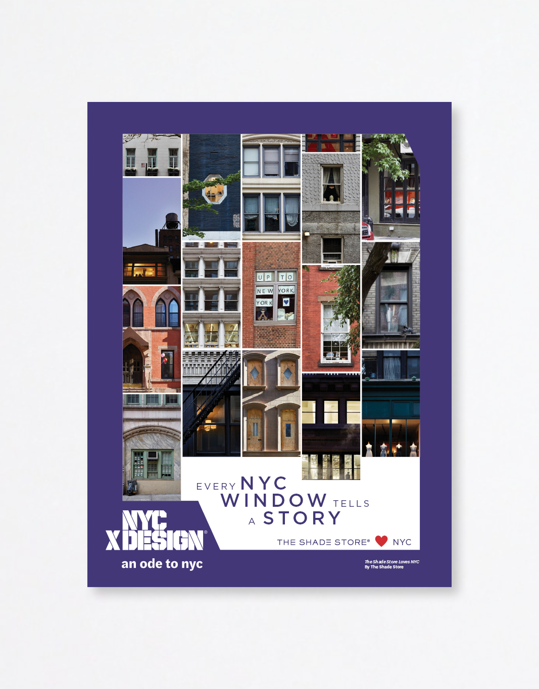 A poster showing a lot of photos of town houses and buildings in the New York city. the text says 