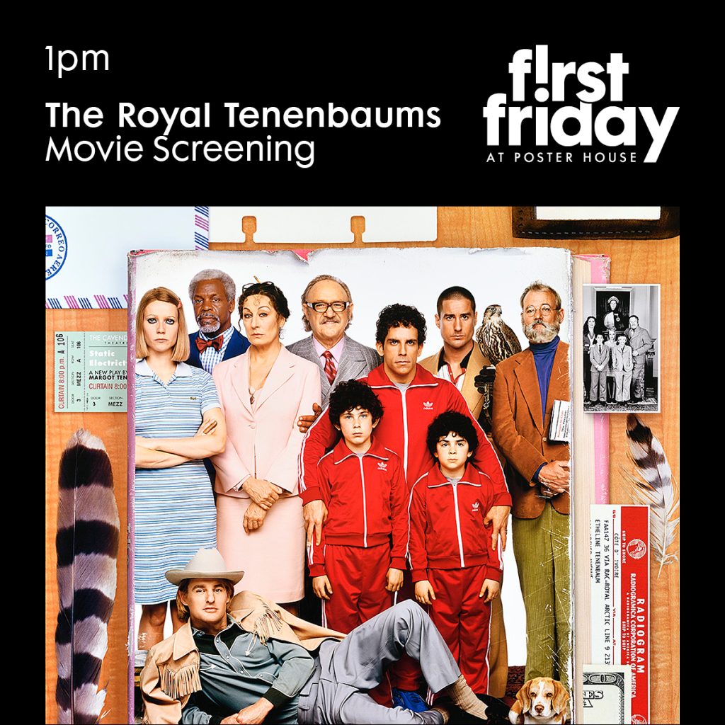 Image of a movie poster with a family in multicolored clothes