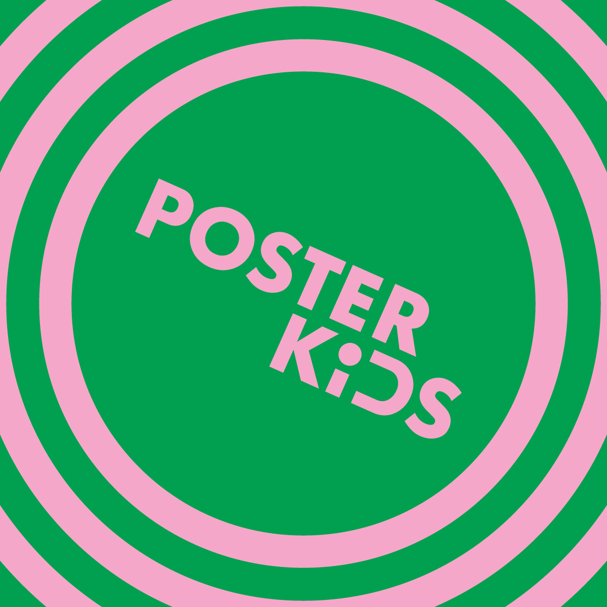 Two color graphic for Poster Kids