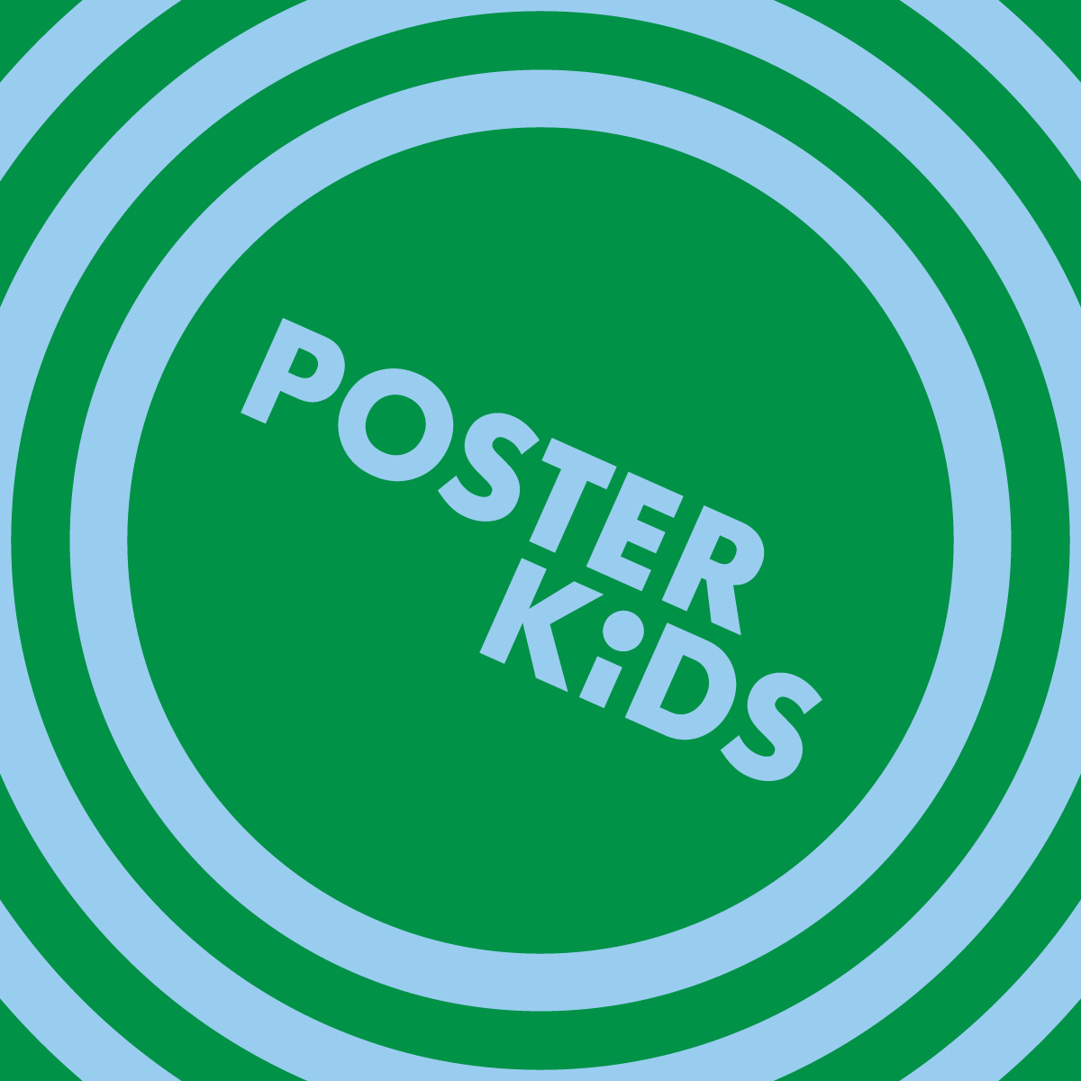 Two color graphic for Poster Kids