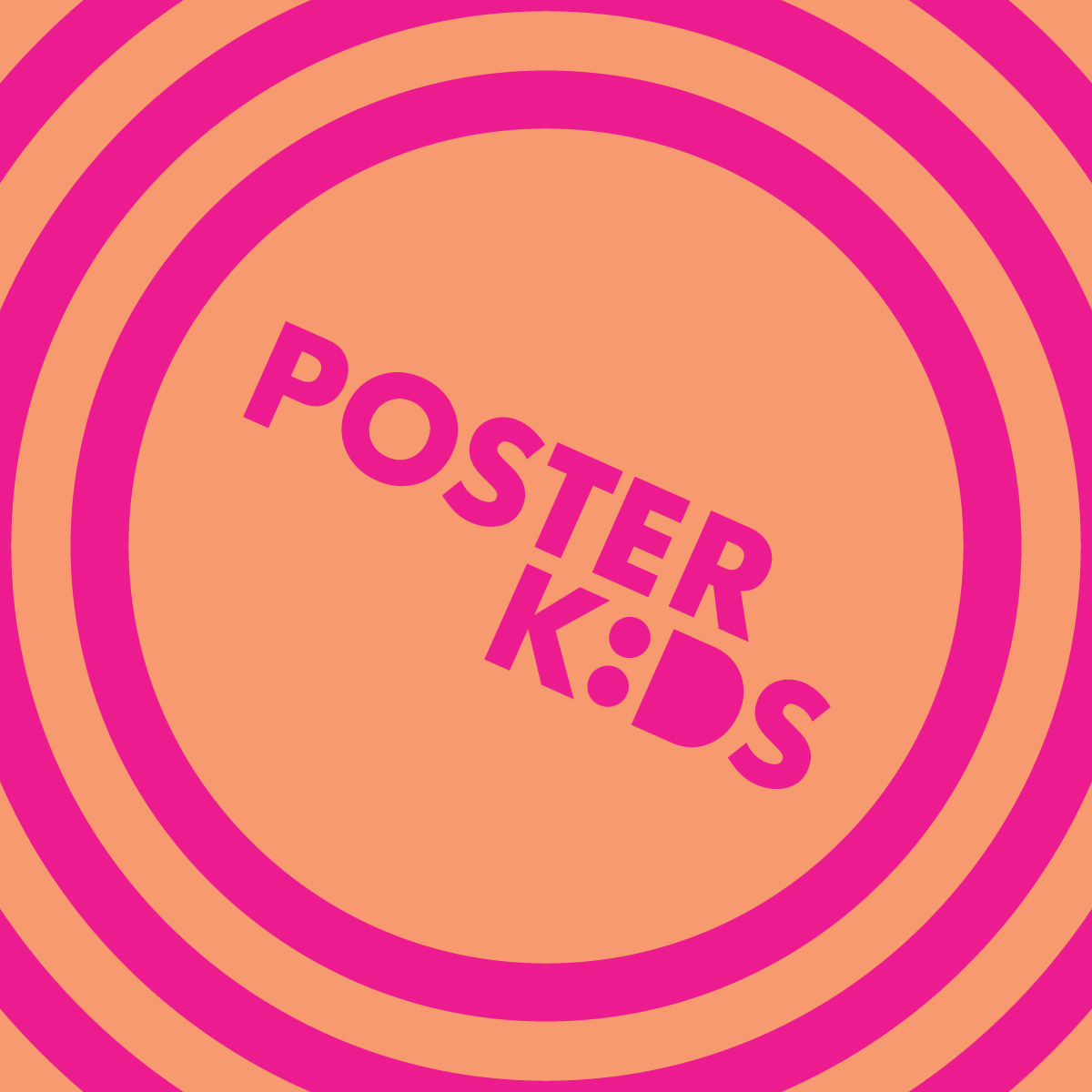 Two color graphic for Poster Kids