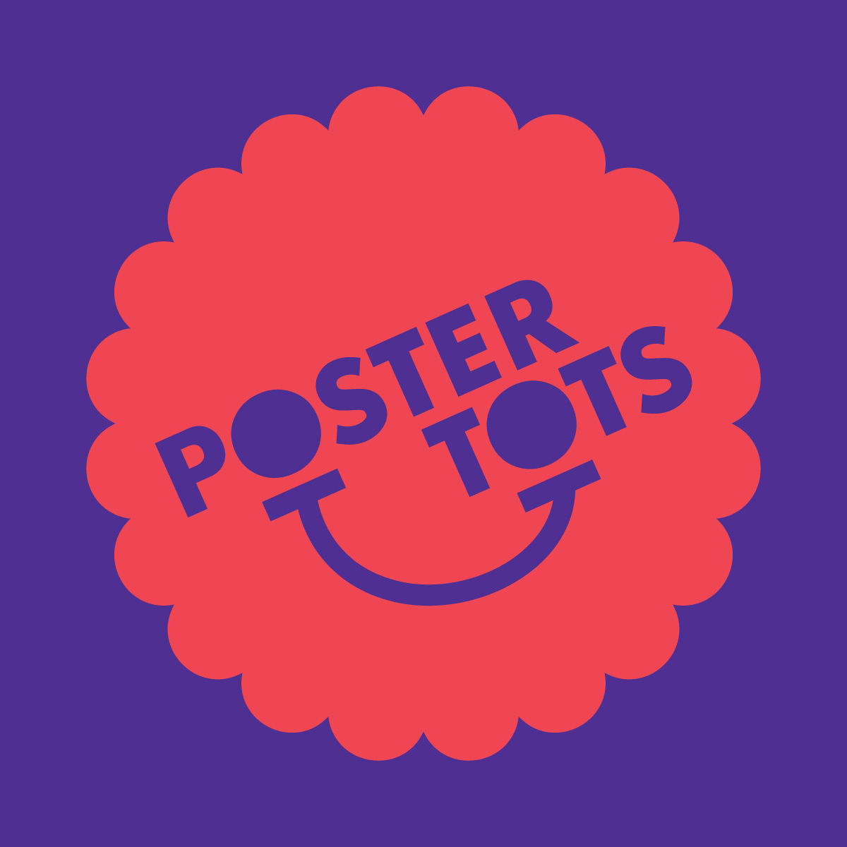 Two color graphic for Poster Tots programs