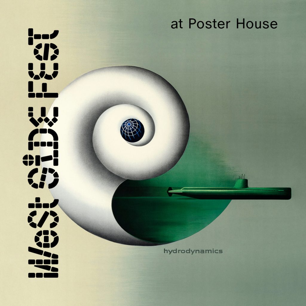 A digital green square and a multicolored image with black lettering