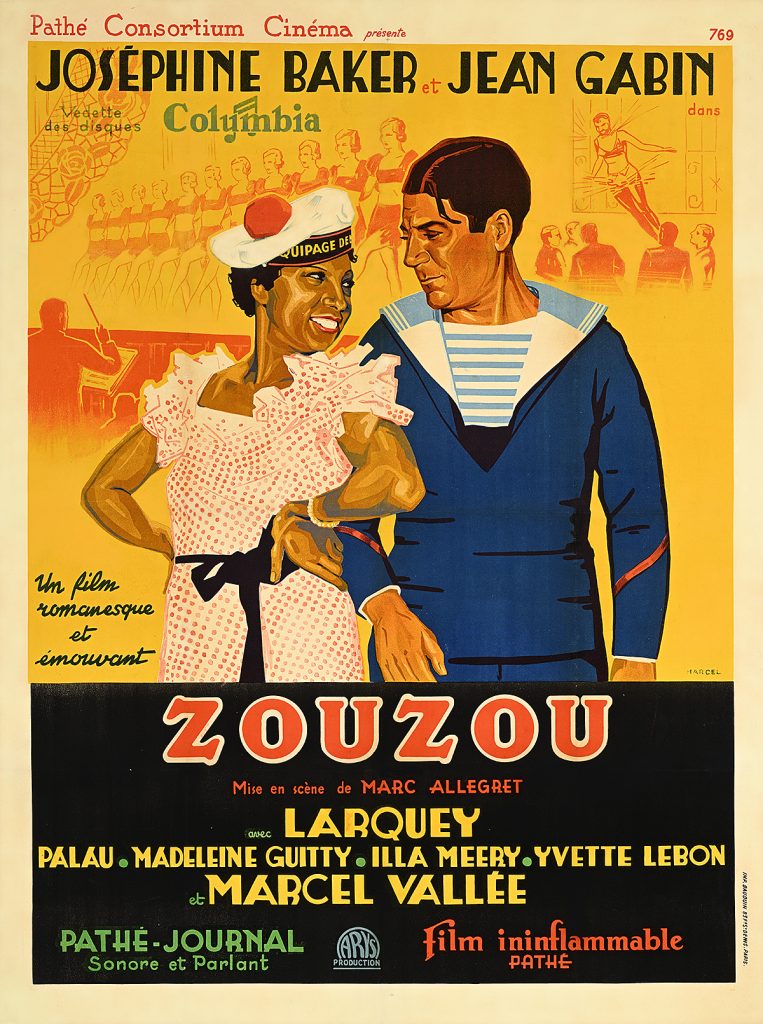 Poster of a sassy young woman flirting with a sailor.