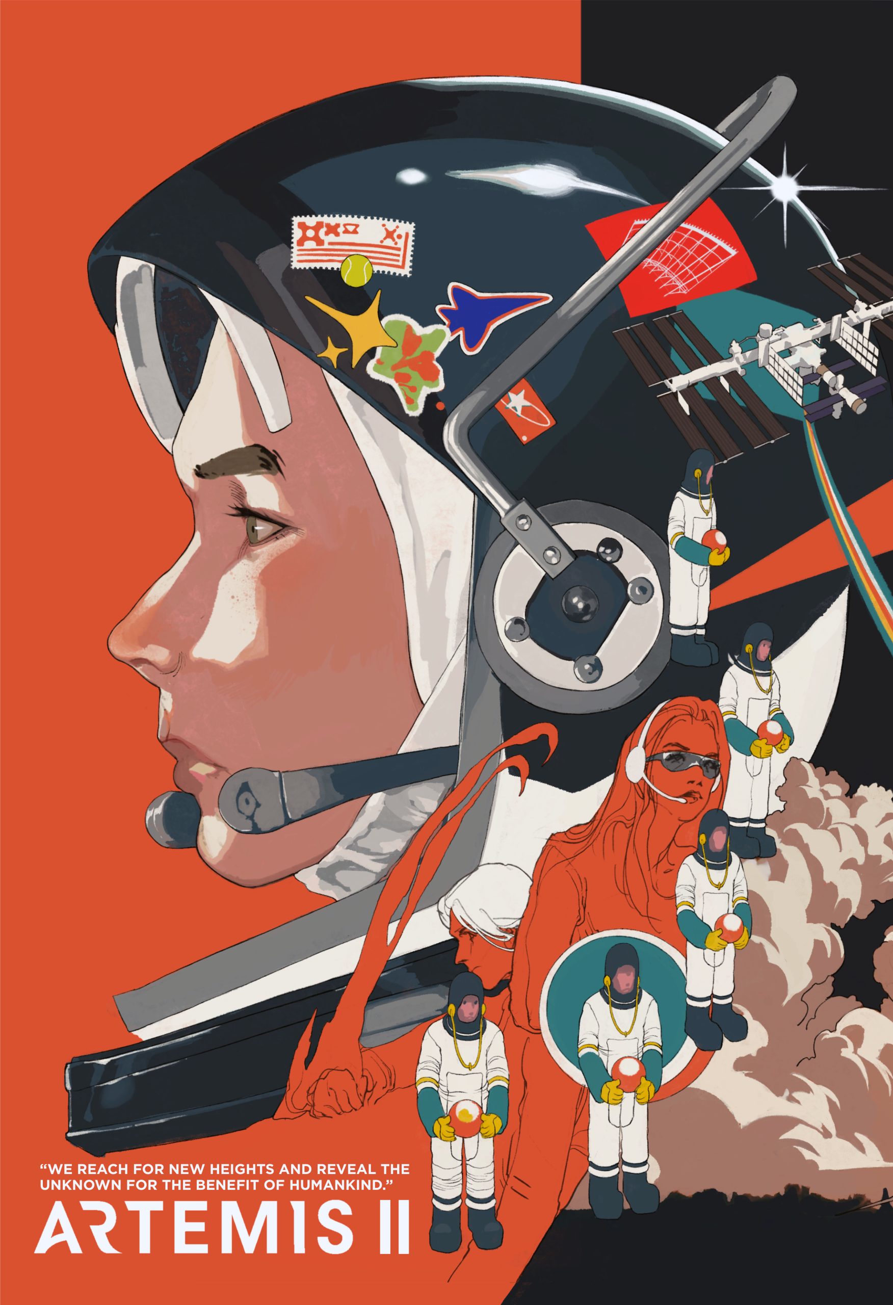 Mingyi Gan, BFA Illustration, Class of 2025, NASA Poster