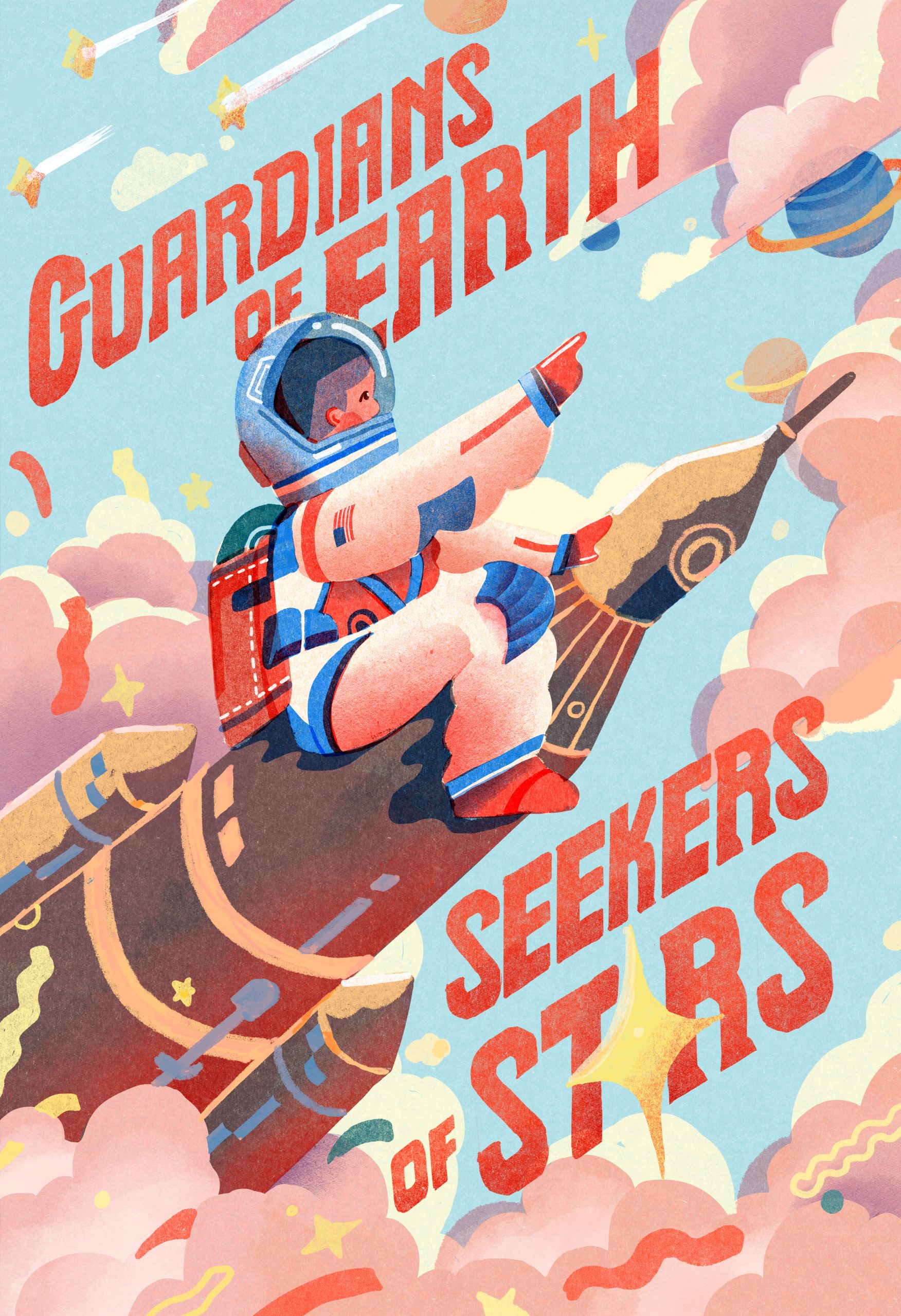 Xiaoyan Sun, BFA Illustration, Class of 2025, NASA Poster