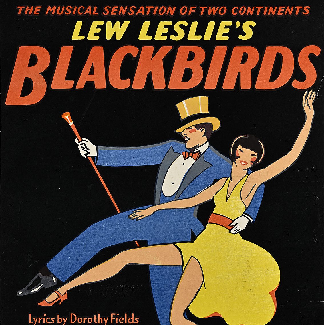 a vintage poster for the musical revue Blackbirds
