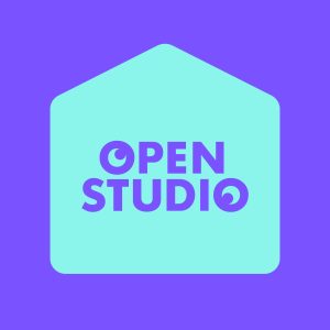 The Open Studio logo in blue and purple